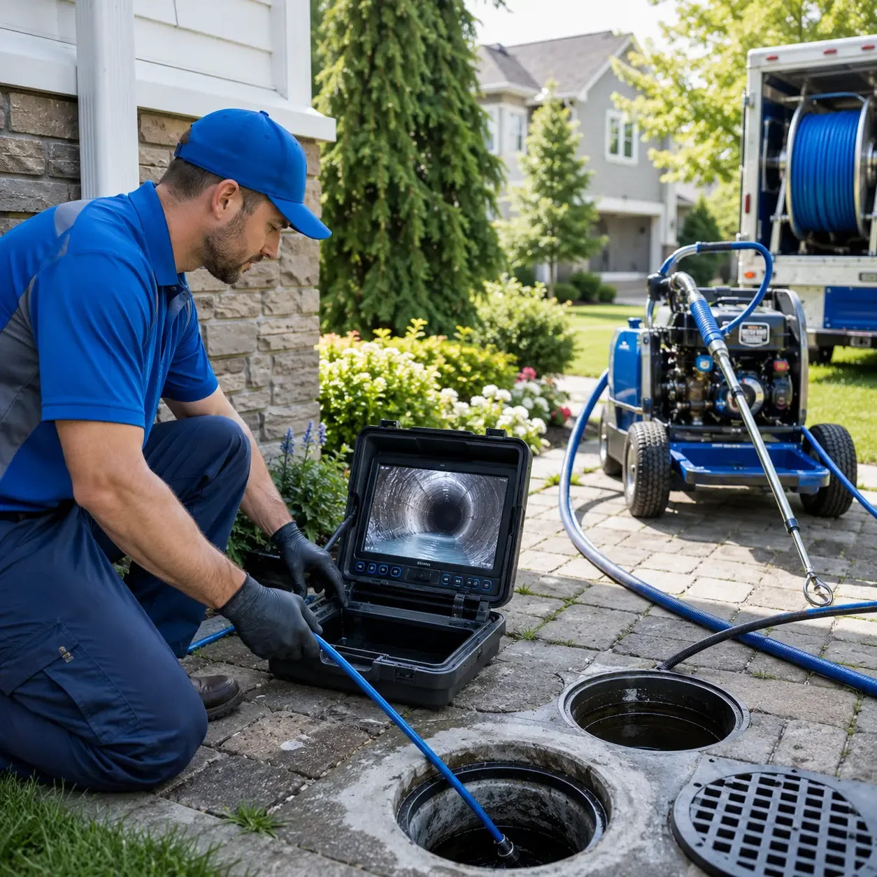 Outdoor drain cleaning professionals serving Honey Brook, PA
